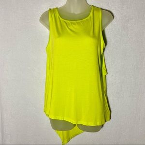 Prana Twisted Sleeveless Tee Tank Top Sulphur Women S New